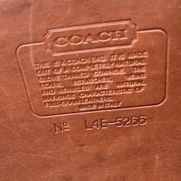 RARE Vintage Coach Beekman Briefcase 1990s - Made in Italy - Picture 6 of 12